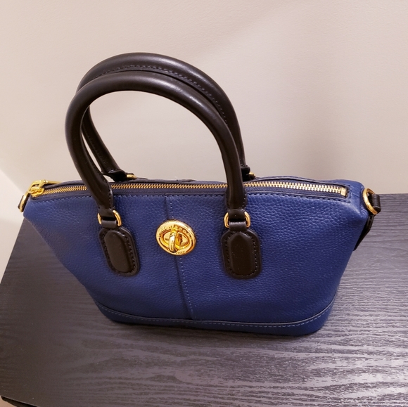 Marc Jacobs Turn-lock Leather Duffel Satchel - Picture 2 of 12